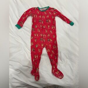 Red Reindeer magnetic me onesie, 9-12 months